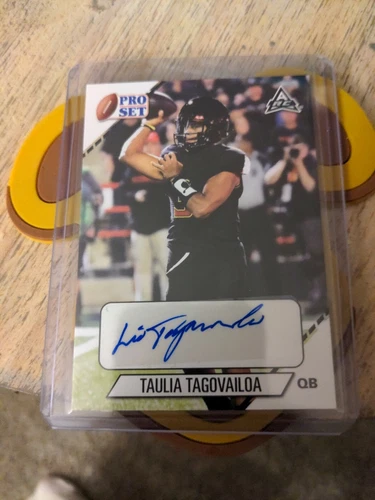 2021 Pro Set Taulia Tagovailoa Autograph Maryland Terrapins Full Autograph