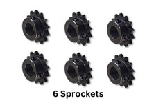 6 Pcs Azusa 40 Chain Go Kart Jackshaft Sprocket 13 Tooth 22 mm Bore B Type