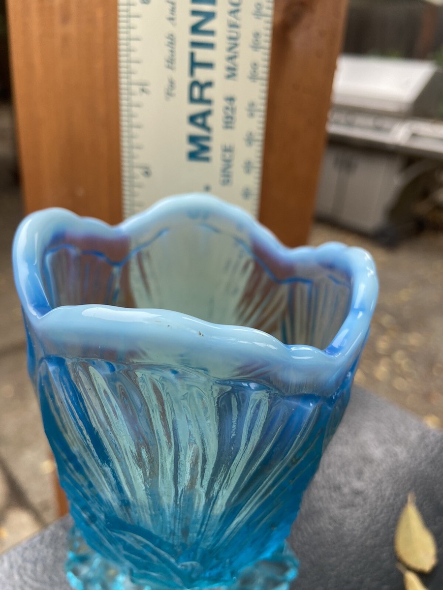 Blue Opalescent Glass Vintage | eBay