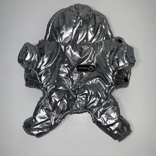 Small Dog Coat Jumpsuit Fleece Winter Puppy Jacket Snowsuit Hooded Waterproof - Picture 5 of 7