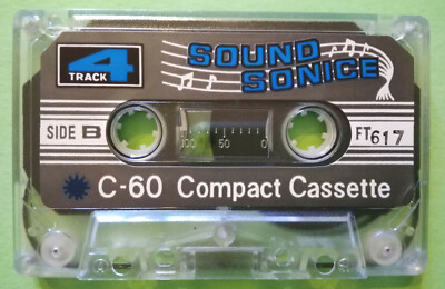 MC Musicassette SOUND SONICE C-60 4 Track PROMO Stereo Vintage Cassette Tape °°