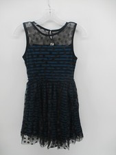 Knit Works 16 Sleeveless Round Neck Layered Striped Dress