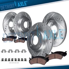 8pc Front Rear Drilled Brake Rotors and Brake Pads Kit for MX-5 Miata 124 Spider