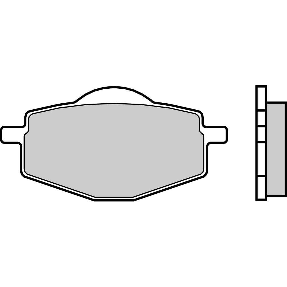 343 - PASTIGLIE FRENO BREMBO BREMBO compatibile con YAMAHA DT 80 LC 80 1985-1992