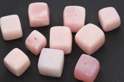  Andenopal Würfel Edelstein gebohrt für Schmuck Herstellung 8-10mm - OS263