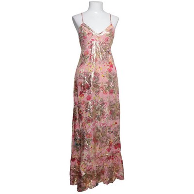 Last Queen, Kleid, Größe: M, Pink/Gold/Mehrfarbig, Viskose, Blumen, Damen #gtn