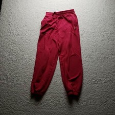 Mondetta Pants Youth Medium 10-12 Pink Fleece Jogger Sweatpants Ankle Winter