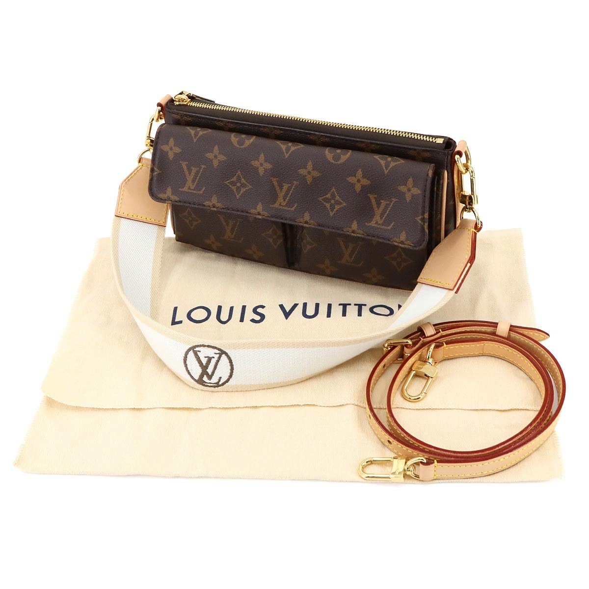LOUIS VUITTON Monogram Viva Cite Shoulder Bag Brown M46999 Purse 90299576 image 2