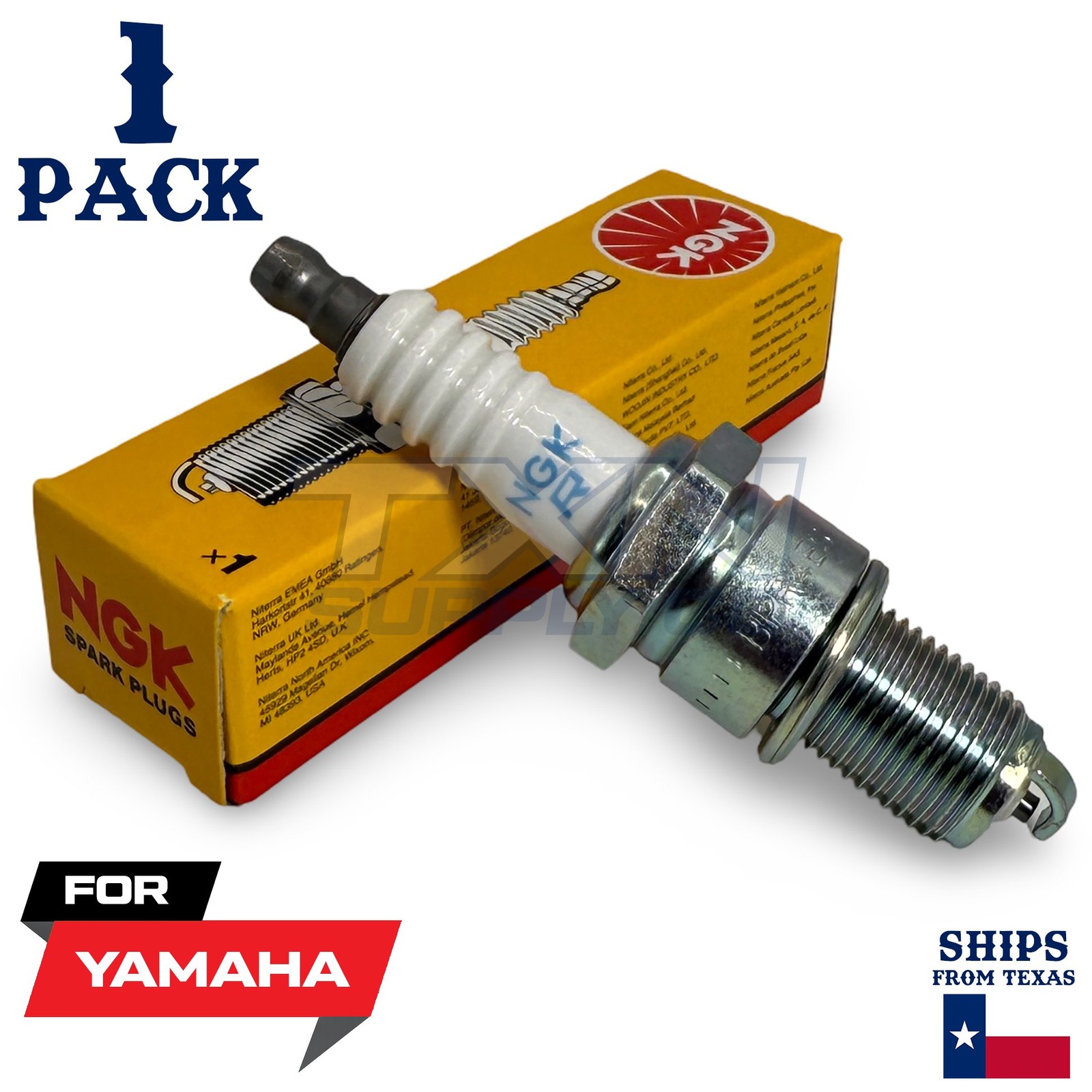 1 NGK Spark Plug - For XT 125 Yamaha Motorcycle
