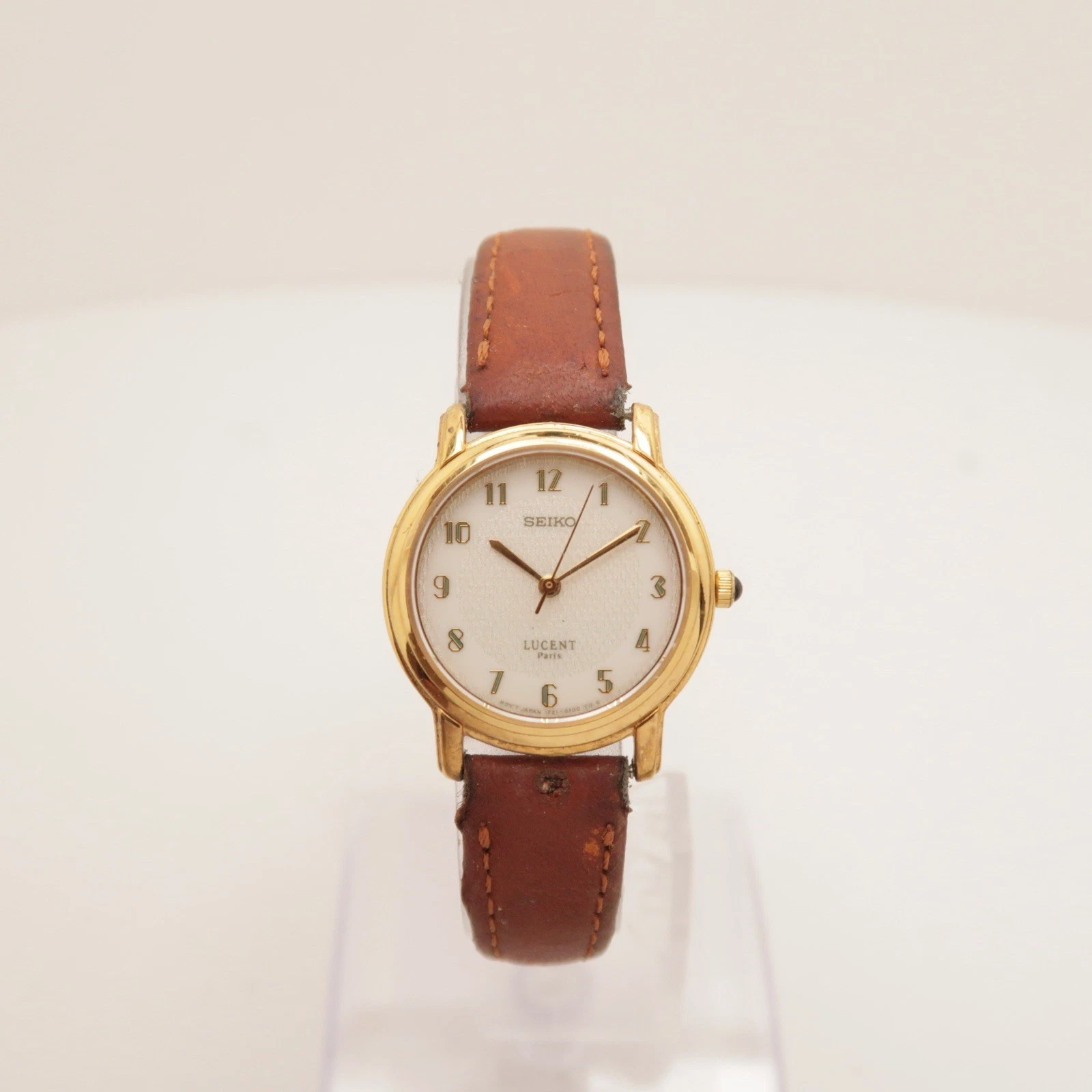 SEIKO Lucent 1F21-0060 Analog Quartz Women Vintage Watch W332 *WORKING