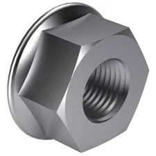 Top Lock Distorted Thread Lock Nut, 1/2"-13, Steel, Grade A, Zinc Plated, 37/64