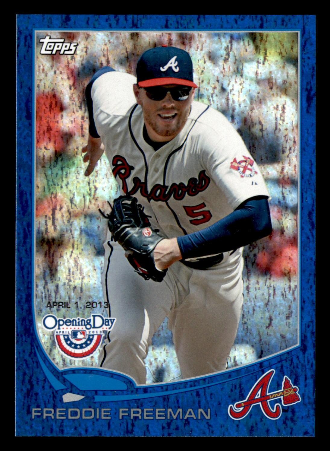 2013 Topps Opening Day #182 Freddie Freeman Blue #/2013