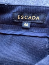 ESCADA Women s Navy Dress Pants Size 44 EU Tailored Straight Leg