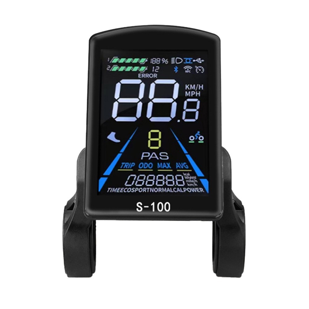 Display LCD S-100 per bici elettrica 24V-72V