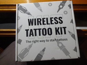 NEW Wormhole wireless Tattoo kit. Only out for the pics.