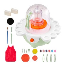 Electric Mini Pottery Wheel with Adjustable Speed for Kids and Beginners