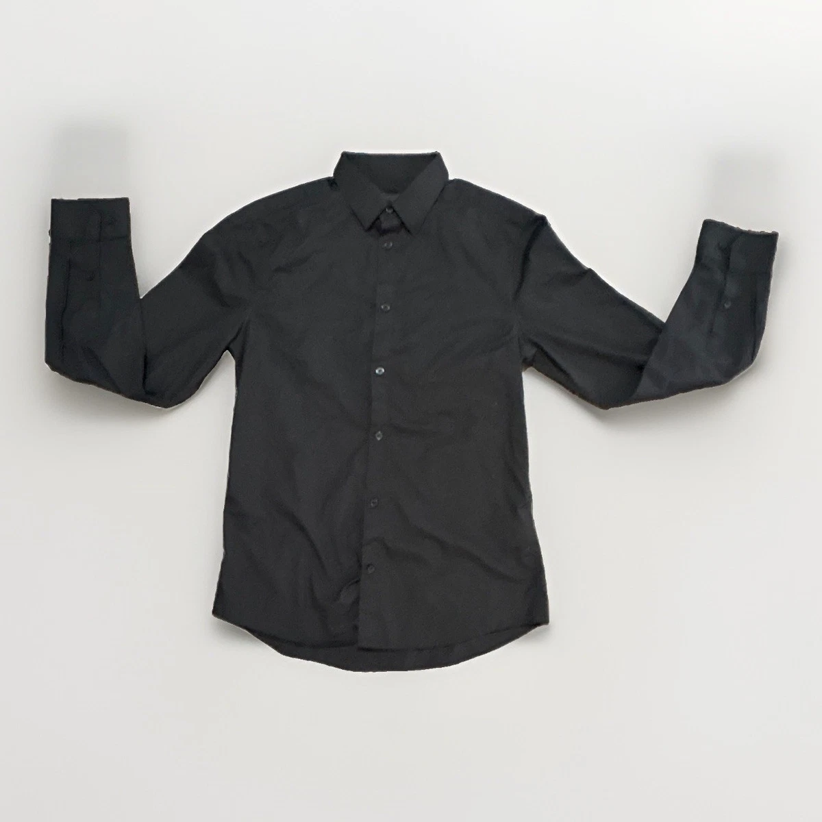 dress shirts h and m Men's Gray Dress Shirt size M H&M