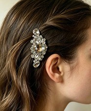 Crystal Rhinestone Bridal Hair Clip Crystal Wedding Headpiece Jewelry