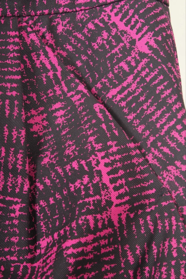 Юбка женская Marc By Marc Jacobs 8 розовая черная в полоску с трапециевидными карманами эластичная  - Изображение 3 из 4