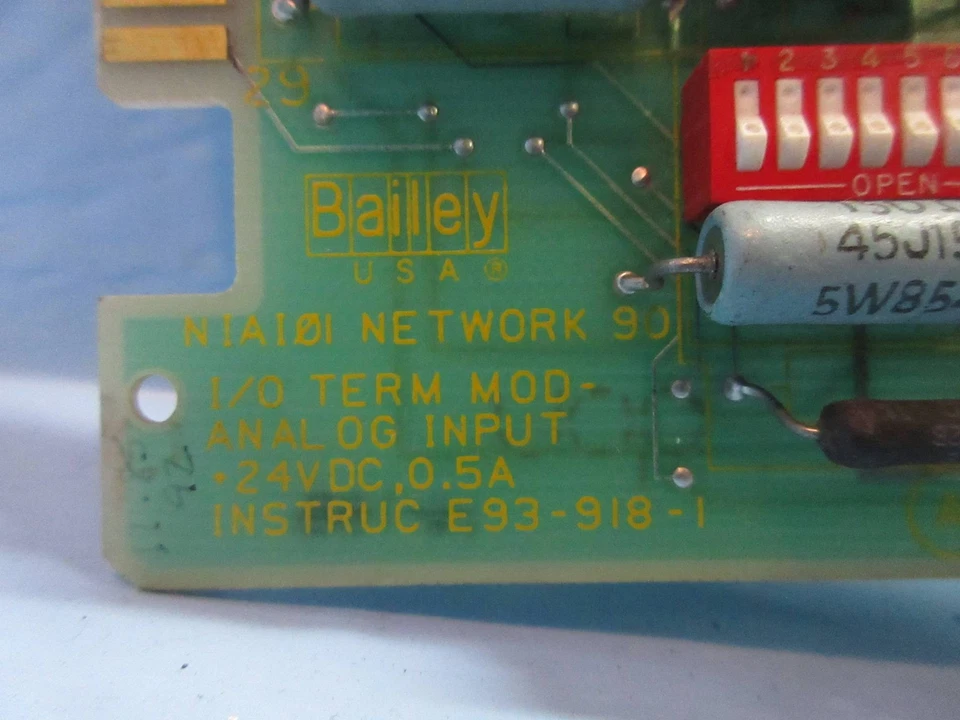 Módulo de entrada analógica Bailey NIAI01 Network 90 Término de E/S 6635994A1 ABB sin cubierta Foto 2 de 4