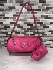 New Juicy Couture Choose Juicy II Shoulder Barrel Bag with mini coin barrel Pink