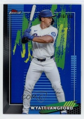 2026 Topps Finest Common Blue Refractor 16/150 Wyatt Langford #67 4d5