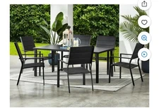 Mainstays Dashwood 7 Piece Padded Sling Dining Set