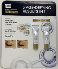 NEW RoC Retinol Correxion Line Smoothing Eye Cream, 0.5 Ounce (Pack of 2)