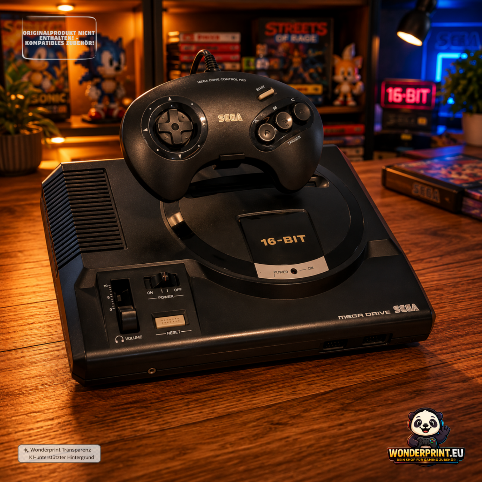 Display Ständer passend für Sega Genesis Mega Drive Halterung Aufsteller Retro