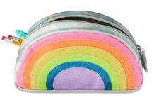 Pen & Gear Glitter Rainbow Pencil Case Pouch Good For All Grade Levels