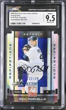 2008 Donruss Elite Extra Rick Porcello Autographs Aspirations Die-Cut CGC 9.5