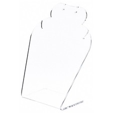 Plymor Clear Acrylic Necklace/Earring Combo Display, 4.625" W x 3" D x 5.25" H