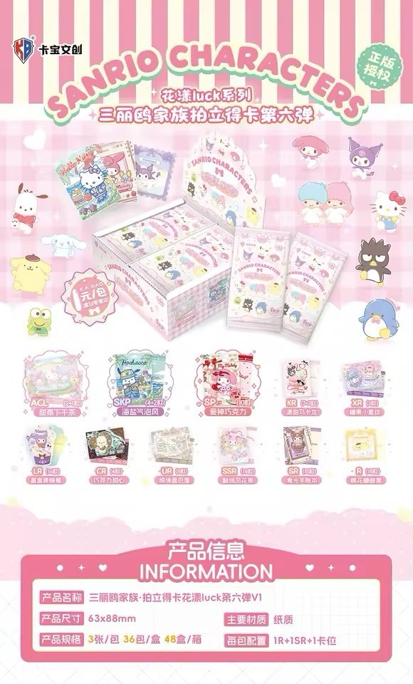Official Sanrio Trading Card Cute CCG 36 Pack Box Sealed Hello