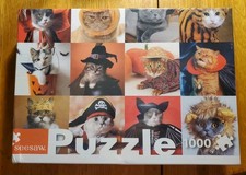 Seesaw Boo Happy Halloween Cats In Costumes 1000 Pieces Jigsaw Puzzle