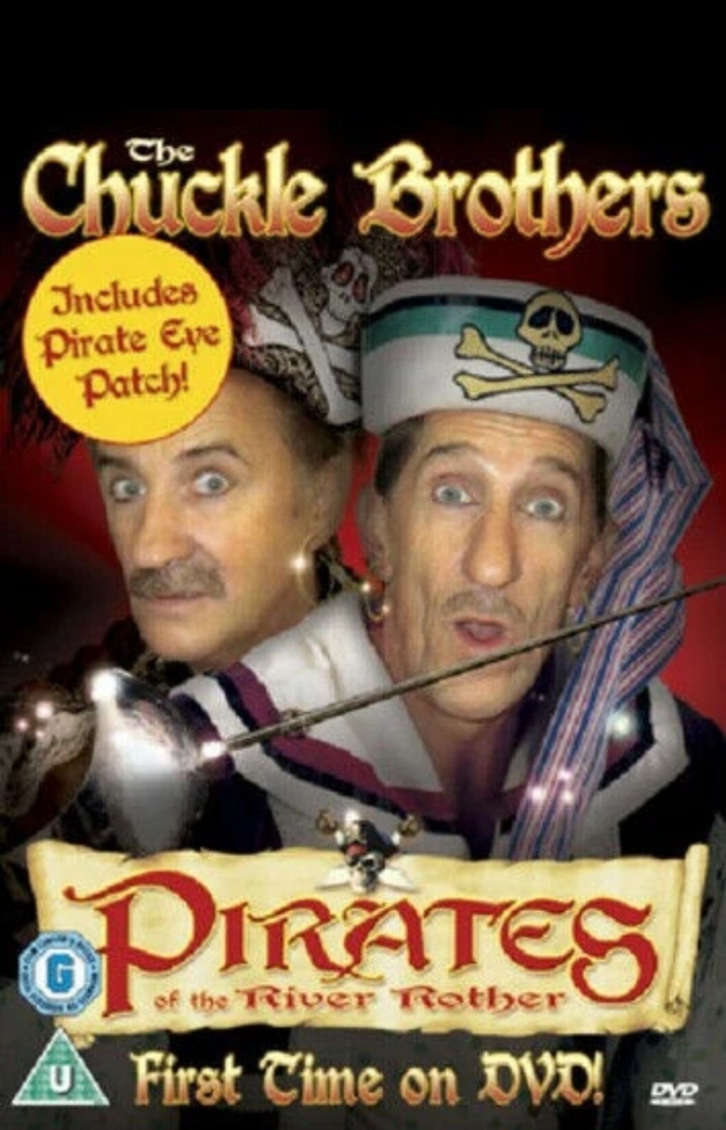 Chuckle Brothers Pirates of the River Rother Dvd Limited Edition With EyePatch
