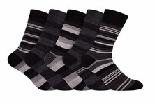 6 & 12 Pairs Mens Non Elastic Diabetic Socks Loose Soft Grip Top Adults UK 6-11