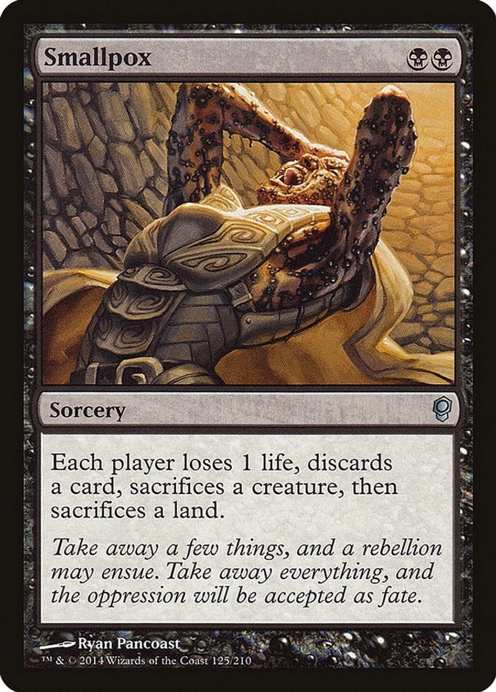 2014 Magic: The Gathering: Conspiracy - Smallpox (#125, U, Near Mint)