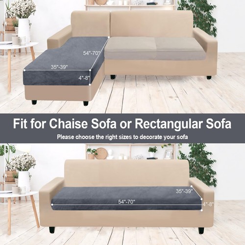 Schnitt Couch Bezug 1 Stück Samt Separate Chaiselongue Bezug Weiche Dehnung... - Bild 5 von 6