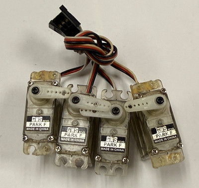 Nice Set of Four GWS Park F Mini RC Remote Control Model Airplane Servos