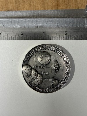 Apollo 11 First Lunar Landing July 20 1969 .999 Fine Silver Round