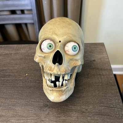 Gemmy Animated Skull Head Motion Sensor Makes Noise NO LIGHTS