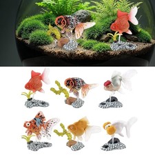 Fish Figurines FishTank Decorations Handmade Garden Figurine