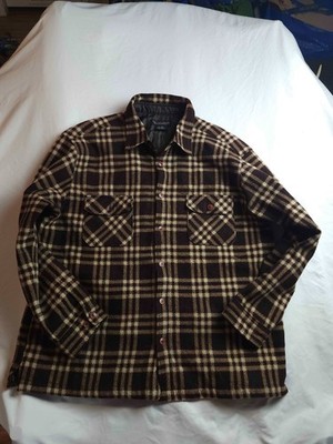 Weatherproof Shacket Button Down Jacket Mens Size XL Brown Plaid Fleece Outdoor