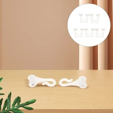 10 Pcs Mosquito Net Hook Pulley Curtain Track Hooks Bed Canopy Rail Hanging