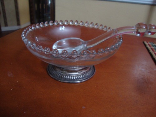 Candlewick 400/3F Bowl w/ Silver Base