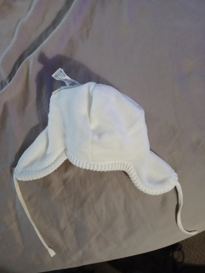 Invierno Niños 6-12 Mos Gorro Bebé Tejido Sombreros Vellón Forrado Orejera A Prueba de Viento Foto 3 de 4