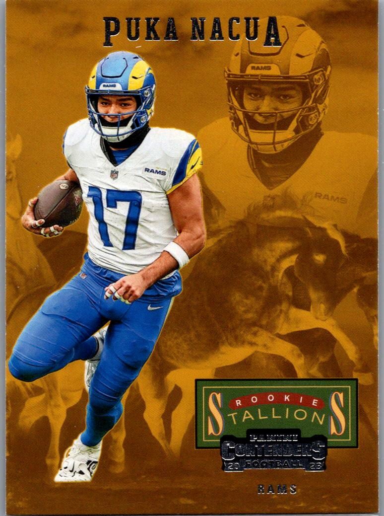 2023 Panini Contenders #19 Puka Nacua Rookie Stallions Bronze
