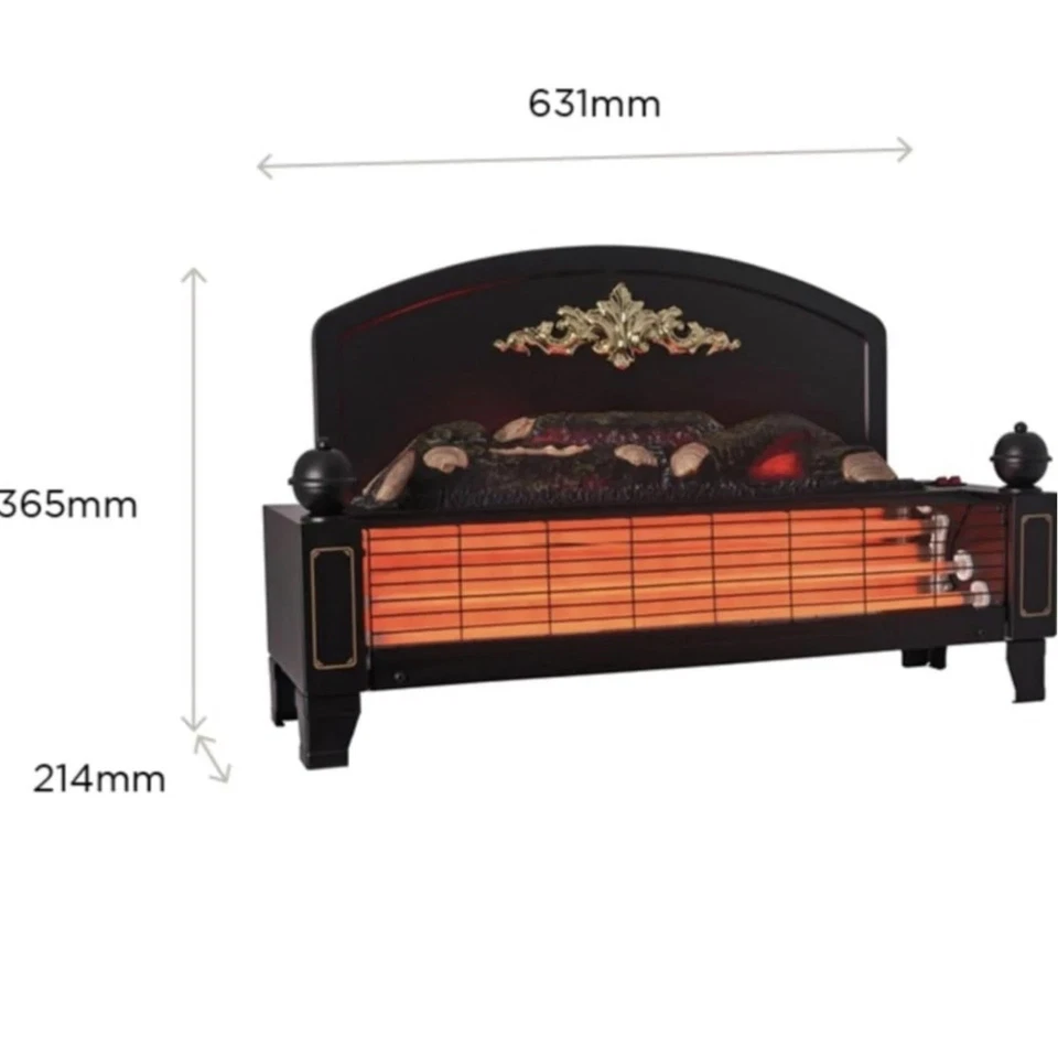 Dimplex Yeominster YEO20E Electric Fire Heater - Black - Image 4 of 4
