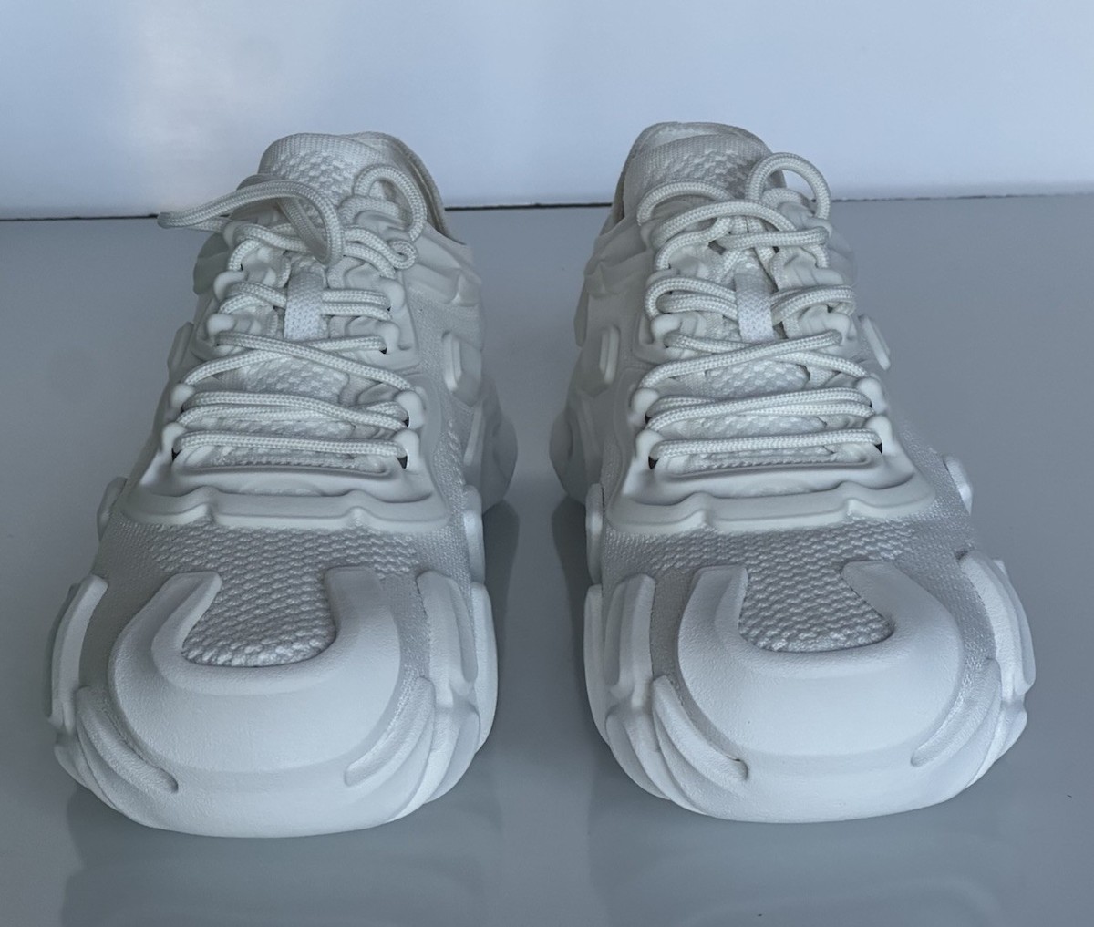 Bottega Veneta Men\'s Tech Knit White Flex Sneakers 11 US (44 Eu) 788808 NIB $890 Bottega Veneta Flex Sneaker - 788808V4AN09122 | REVERSIBLE main image 3