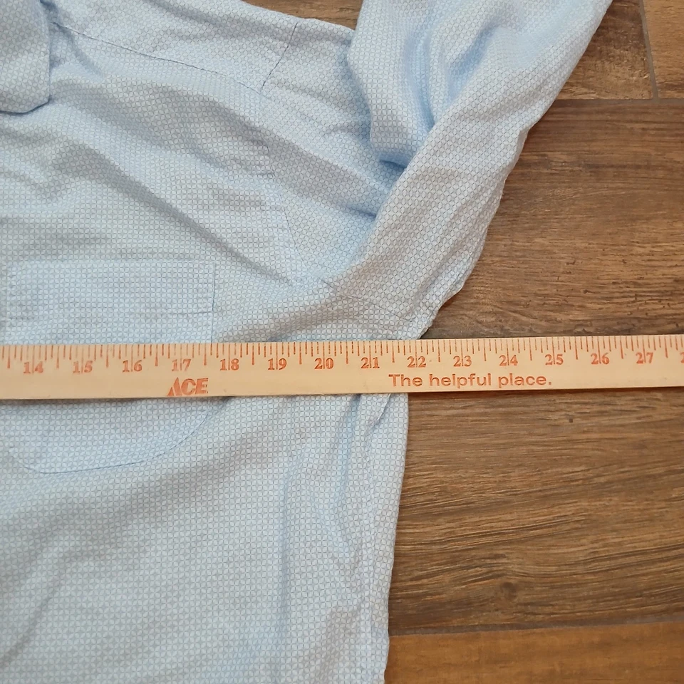 Camisa deportiva Peter Millar para hombre mediana corona azul Tolland Lyocell mezcla de lino Foto 4 de 4